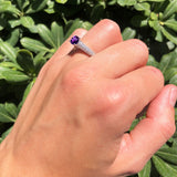 Vintage Style Round Natural Stone Ring