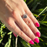 Two Piece Oval Solitaire Ring 