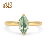 Art Deco Marquise Solitaire Gold Ring