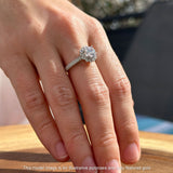 Round Flower Vintage Style Gold Ring