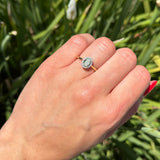 Oval Halo Natural Diamond Ring