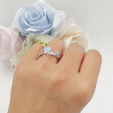 Heart Leaf Art Deco Ring