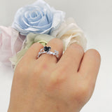 Heart Leaf Art Deco Ring