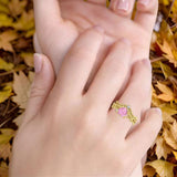 Two Piece Heart CZ Ring