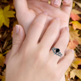 Two Piece Pear CZ Ring