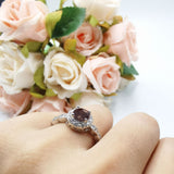 Art Deco Halo Engagement Ring