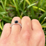 Petite Dainty Round Natural Stone Ring
