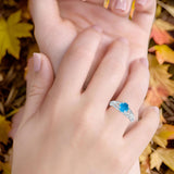 Art Deco Round Natural Stone Filigree Ring