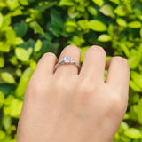 Twisted Infinity Round Natural Stone Ring