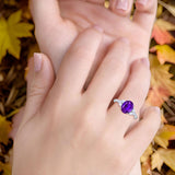 Art Deco Oval Natural Stone Wedding Ring
