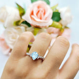 Art Deco Teardrop Pear Ring