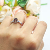 Oval Natural Stone Vintage Style Ring