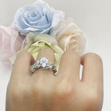 Pear Teardrop Leaf Vintage Style Ring