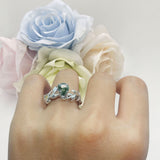 Pear Teardrop Leaf Vintage Style Ring