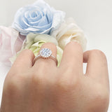 Art Deco Round Halo Vintage Ring