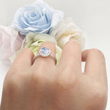 Art Deco Round Halo Vintage Ring