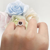 Art Deco Round Halo Vintage Ring