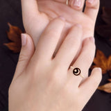 Moon & Star Ring