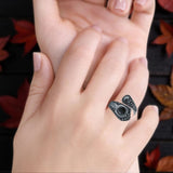 Oxidized Silver Spoon Oxidized Ring