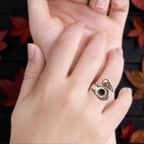 Oxidized Silver Spoon Oxidized Ring