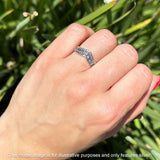 Curved Contour Chevron Ring