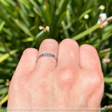 Ocean Wave Thin Band Ring