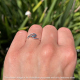 Oxidized Dolphin Wave Ring