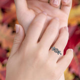  Triple Moon Pentagram Ring