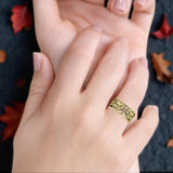 Celtic Triquetra & Dragons Ring