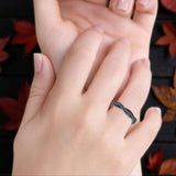 Twisted Leaf Vine Ring