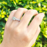 Vintage Round Natural Stone Beaded Ring