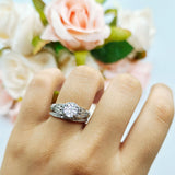 Art Deco Two Piece Bridal Ring
