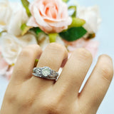 Art Deco Two Piece Bridal Ring