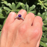 Vintage Style Round Natural Stone Ring