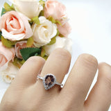 Art Deco Teardrop Pear Ring