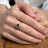 Round Halo Diamond Gold Ring
