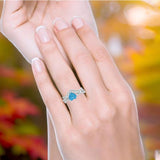Two Piece Heart CZ Ring