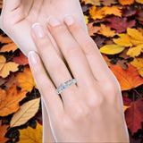 Art Deco Round Natural Stone Filigree Ring