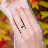 Three Stone Oval Natural Stone Trio Ring
