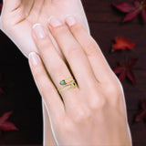 Oxidized Safety Pin Oxidized Ring