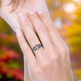  Oxidized Trinity Ring