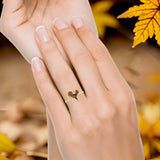 Mushroom Heart Ring
