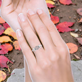  Triple Moon Pentagram Ring