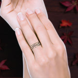 Celtic Triquetra & Dragons Ring