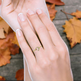 Oxidized Moon & Star Ring