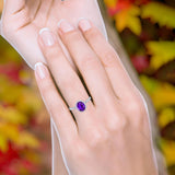 Art Deco Oval Natural Stone Halo Ring