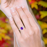 Art Deco Oval Natural Stone Wedding Ring