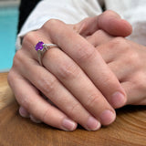 Round Split Shank Diamond Gold Ring