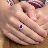 Round Halo Diamond Gold Ring
