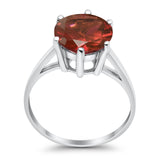 Solitaire Wedding Engagement Ring Round Simulated Cubic Zirconia 925 Sterling Silver